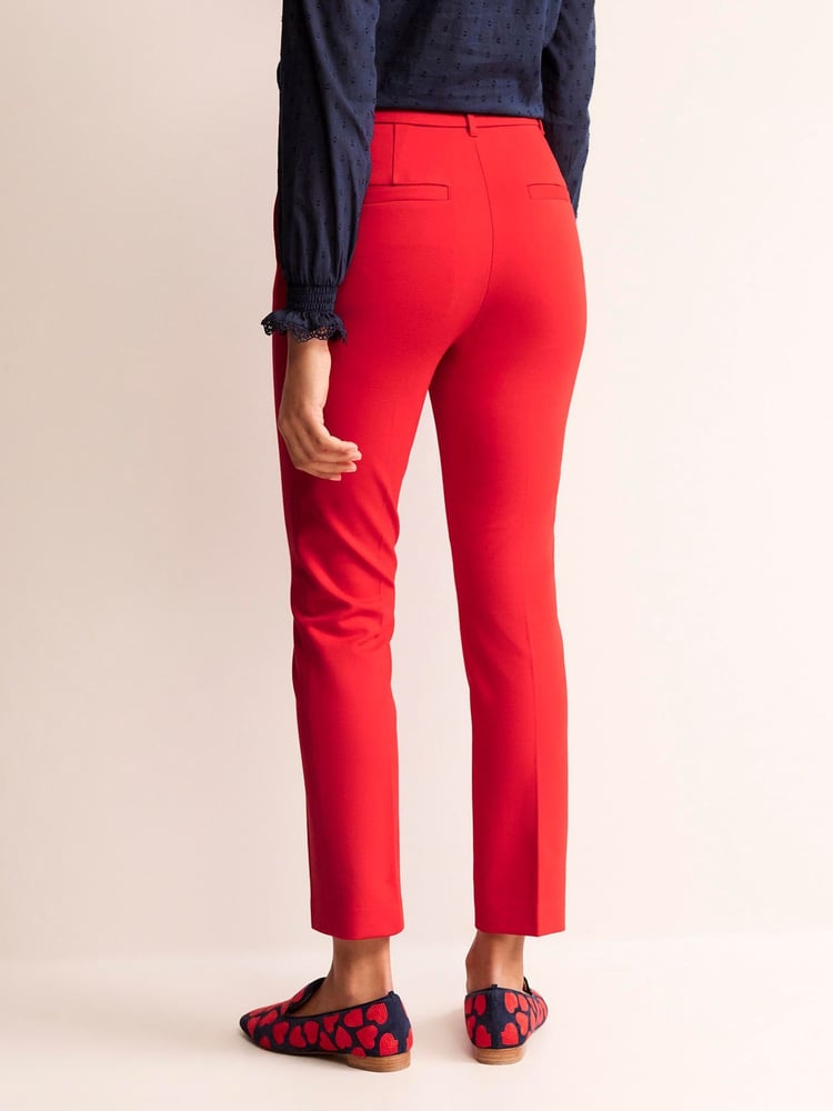 Boden Red Highgate Ponte Trousers - Image 2 of 5