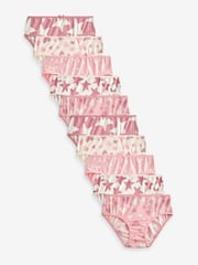 Pink Briefs 10 Pack (1.5-16yrs) - Image 1 of 13