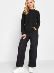 PixieGirl Petite Black Cold Shoulder Jumper - Image 4 of 5