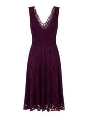 HotSquash Purple V-Neck Floral Lace Dress - Image 3 of 3