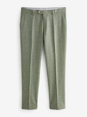 Green Tailored Fit Nova Fides Italian Wool Blend Suit: Trousers - Image 5 of 8
