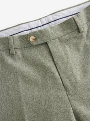 Green Tailored Fit Nova Fides Italian Wool Blend Suit: Trousers - Image 7 of 8