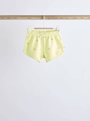 Fluro Green/ Orange Floral 2 Pack Baby T-Shirts and Shorts Set - Image 11 of 16