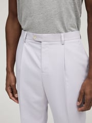 Lilac Purple Relaxed Fit Motionflex Stretch Suit Trousers - Image 5 of 8