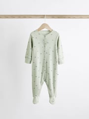 Multi Baby Cotton Sleepsuits 3 Pack (0-2yrs) - Image 6 of 11