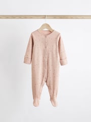 Multi Baby Cotton Sleepsuits 3 Pack (0-2yrs) - Image 8 of 11