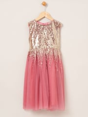 Miss Pink Dress and Cardigan 2-Piece Set - Image 2 of 4