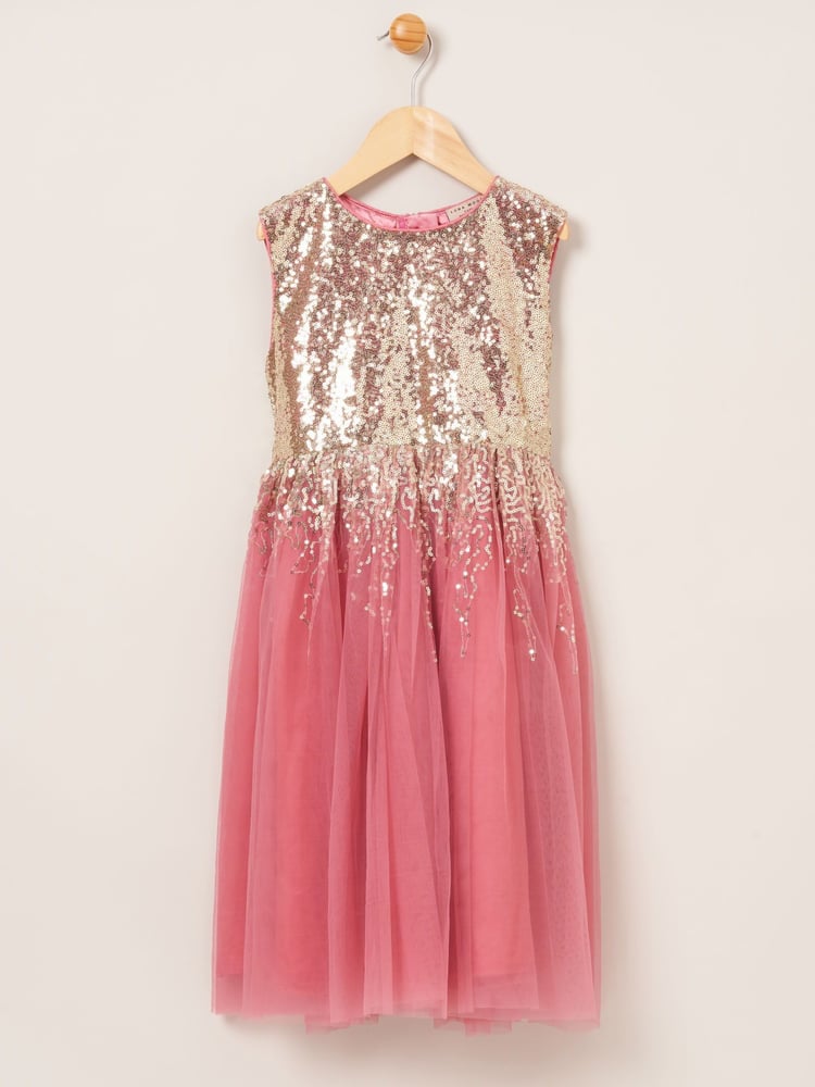 Miss Pink Dress and Cardigan 2-Piece Set - Image 2 of 4