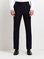 River Island Dark Blue Skinny Twill Suit Trousers - Image 1 of 4