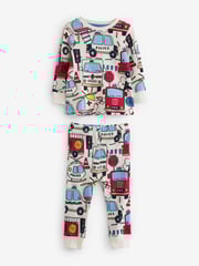 Red/Blue Emergency Vehicles 3 Pack Snuggle Pyjamas (9mths-8yrs) - Image 6 of 15
