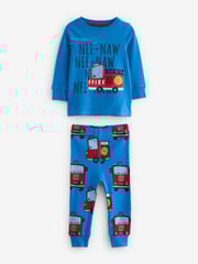 Red/Blue Emergency Vehicles 3 Pack Snuggle Pyjamas (9mths-8yrs) - Image 7 of 15