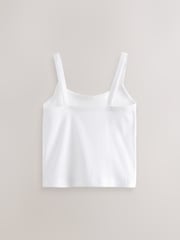 White Cropped Cami Vest 3 Pack (5-16yrs) - Image 3 of 4