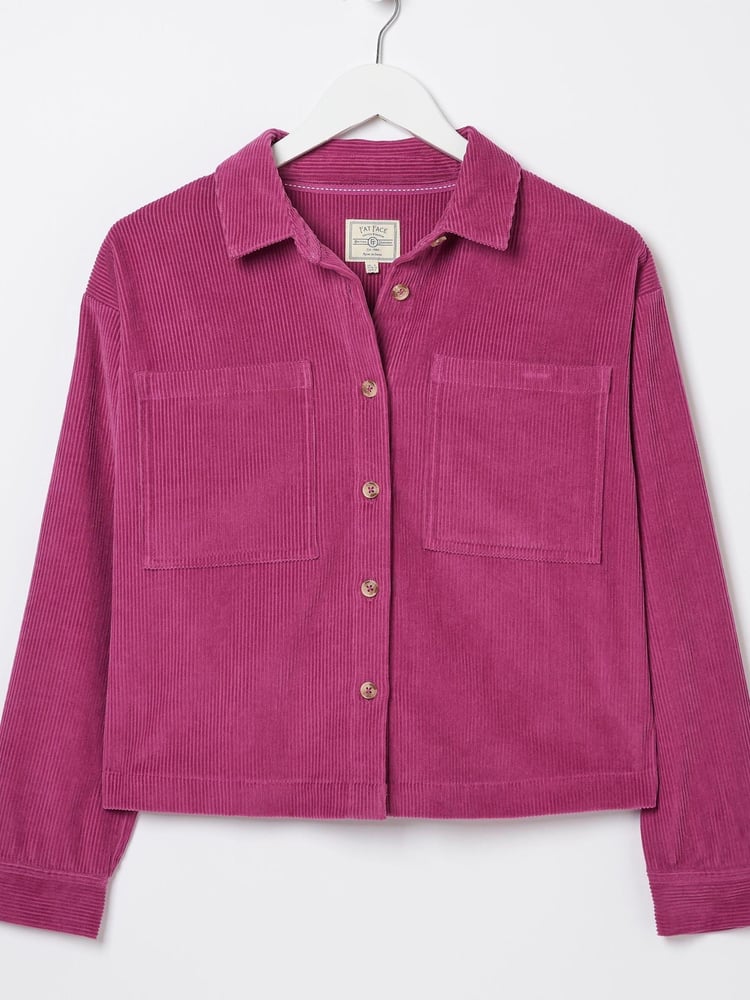 FatFace Pink Combe Relaxed Cord Shirt - Image 5 of 5