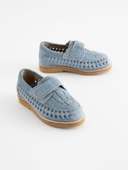 Blue Woven Loafers - Image 1 of 5
