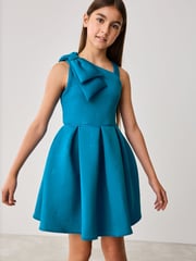 Baker by Ted Baker Bow Detail Embossed Scuba Dress - Image 1 of 15