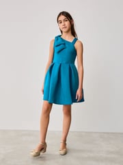Baker by Ted Baker Bow Detail Embossed Scuba Dress - Image 2 of 15