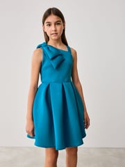 Baker by Ted Baker Bow Detail Embossed Scuba Dress - Image 3 of 15