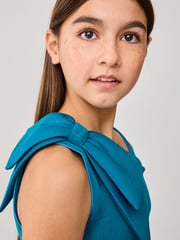 Baker by Ted Baker Bow Detail Embossed Scuba Dress - Image 7 of 15