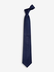 Navy Blue/Burgundy Red Textured Ties And Tie Clips 2 Pack - Image 3 of 3