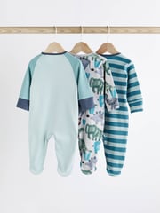 Blue Character Baby Sleepsuits 3 Pack (0-2yrs) - Image 2 of 9