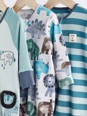 Blue Character Baby Sleepsuits 3 Pack (0-2yrs) - Image 3 of 9