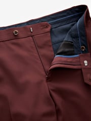 Brick Red Slim Fit Motionflex Stretch Suit Trousers - Image 7 of 8