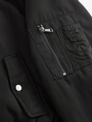 Black Bomber Jacket - Image 6 of 7
