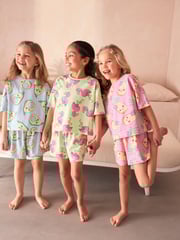 Pastel Prints Short Pyjamas 3 Pack (3-16yrs) - Image 1 of 5