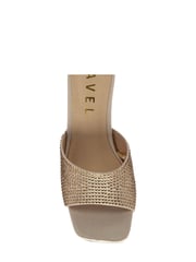 Ravel Gold Heeled Mule Sandals - Image 4 of 4