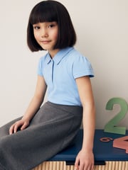 Blue Regular Fit 100% Cotton Short Sleeve Polo Shirts 2 Pack (3-16yrs) - Image 2 of 10
