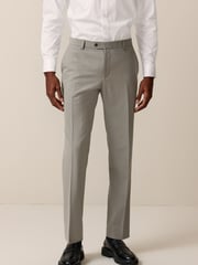 Cement Grey Skinny Fit Motionflex Stretch Suit Trousers - Image 1 of 6