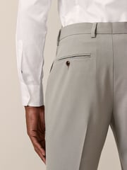 Cement Grey Skinny Fit Motionflex Stretch Suit Trousers - Image 3 of 6