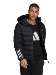 adidas Terrex Black Itavic 3-Stripes Midweight Hooded Jacket - Image 1 of 10