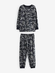 Grey/Blue/Green Camouflage 3 Pack Long Sleeve Pyjamas (3-16yrs) - Image 5 of 10