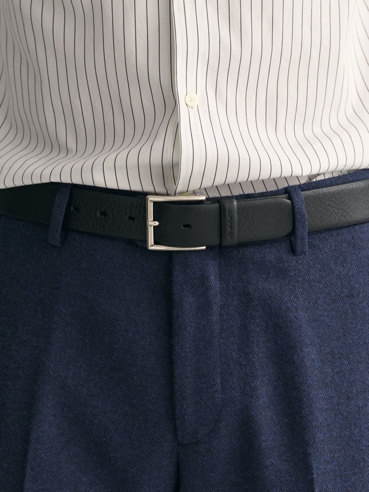 GANT Black Classic Leather Belt - Image 4 of 4