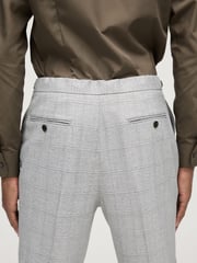 Grey Check Button Side Adjuster Trousers - Image 4 of 9