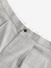 Grey Check Button Side Adjuster Trousers - Image 7 of 9