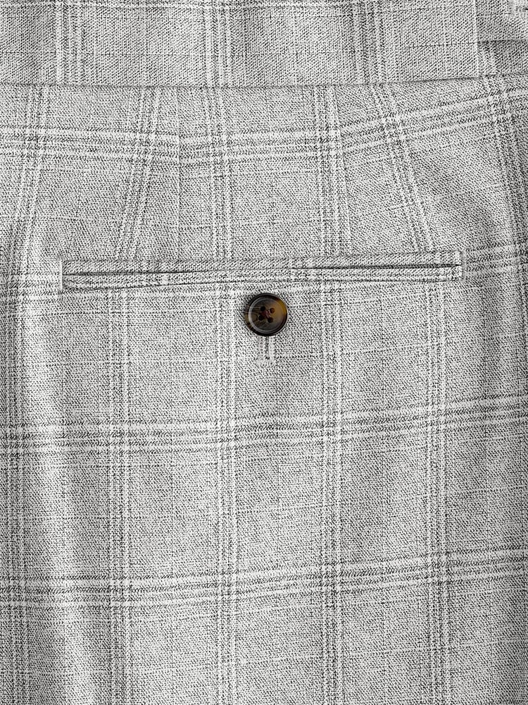 Grey Check Button Side Adjuster Trousers - Image 9 of 9