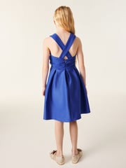 Baker by Ted Baker Coral Pink Chiffon Scuba Dress - Image 4 of 13