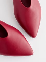 Red Forever Comfort® Leather Flat Slingbacks - Image 6 of 8