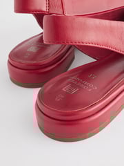 Red Forever Comfort® Leather Flat Slingbacks - Image 7 of 8