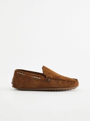 Tan Brown Suede Loafers - Image 2 of 5
