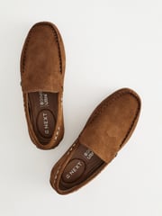 Tan Brown Suede Loafers - Image 5 of 5