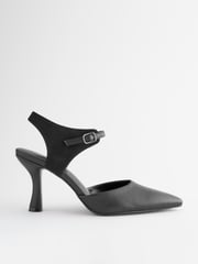 Black Forever Comfort® Mary Jane Curvy Heel Shoes - Image 3 of 6