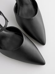 Black Forever Comfort® Mary Jane Curvy Heel Shoes - Image 5 of 6
