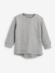 Black/White Long Sleeve Textured T-Shirts 3 Pack (3mths-7yrs) - Image 2 of 4