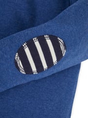 JoJo Maman Bébé Denim Blue & Khaki Green 2-Pack Plain Long Sleeved Tops - Image 5 of 7