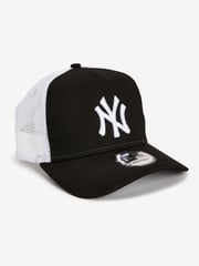 Schwarz/Weiß - New Era® New York Yankees Clean A-Frame Trucker-Cap - Bild 1 von 3