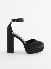 Black Forever Comfort® Closed Toe Platform High Heel Shoes - Image 6 of 10