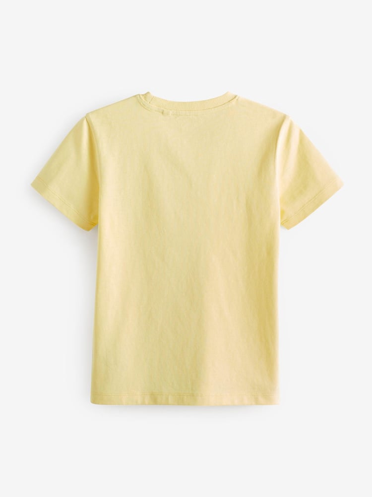 Yellow Lemon Cotton Short Sleeve T-Shirt (3-16yrs) - Image 2 of 3